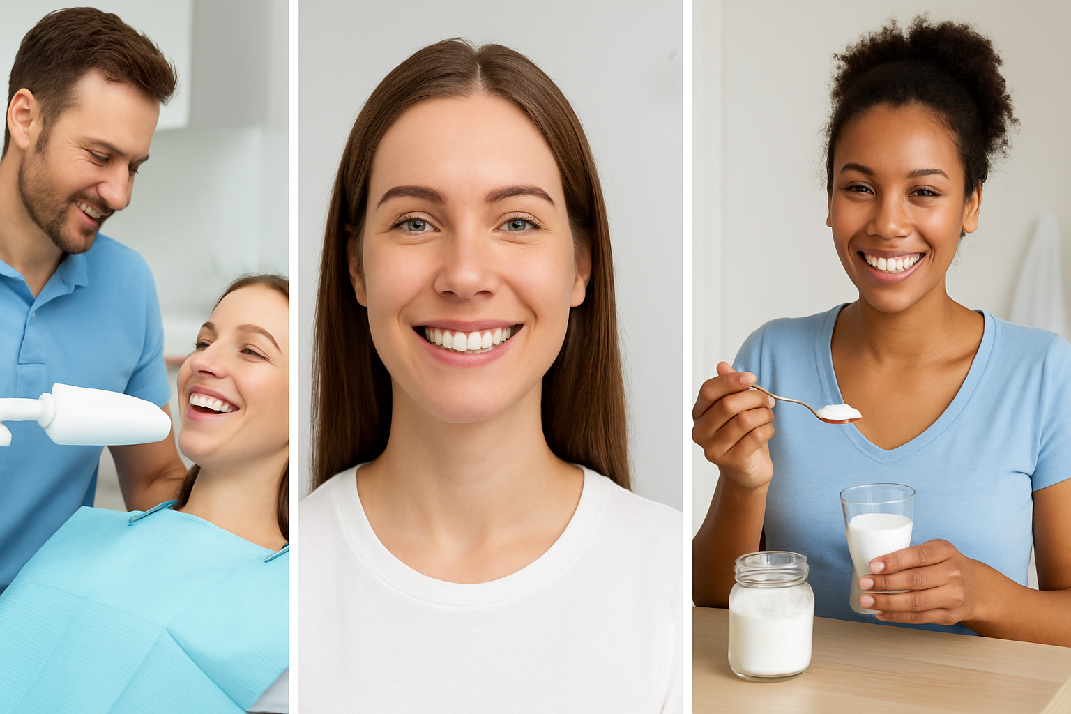 Kalender und Uhr symbolisieren die Dauer und Haltbarkeit von Zahnaufhellung